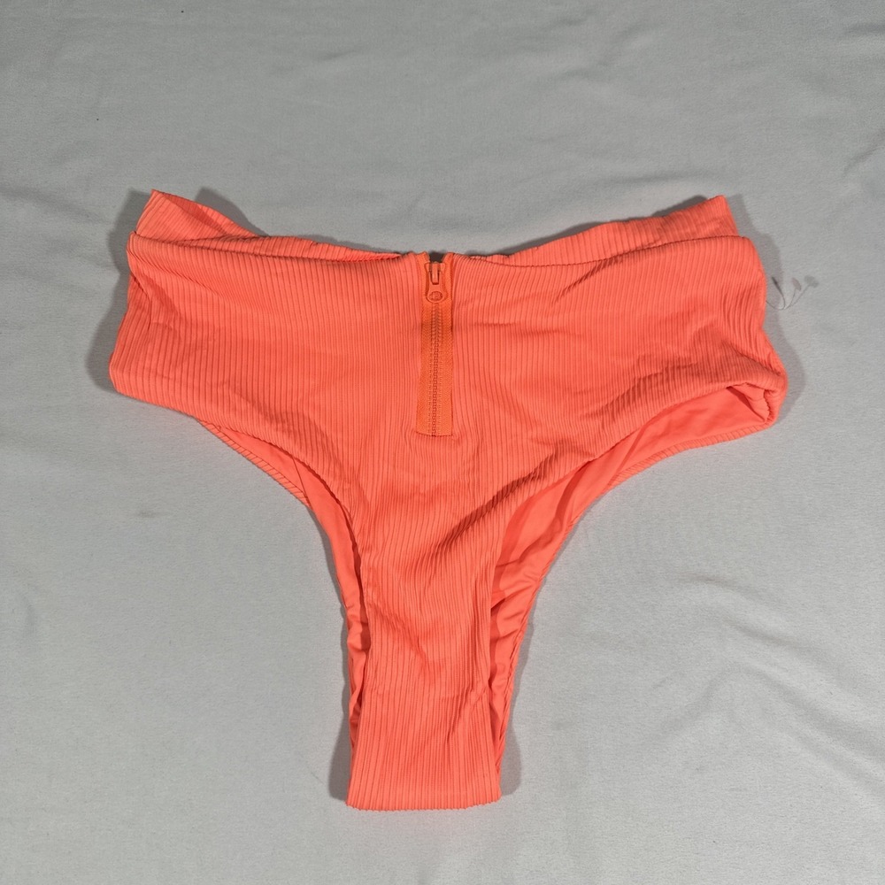 NEW Billabong [ Small ]‎ Zippered High Ribbed Bitsy Bottoms Orange 7153
